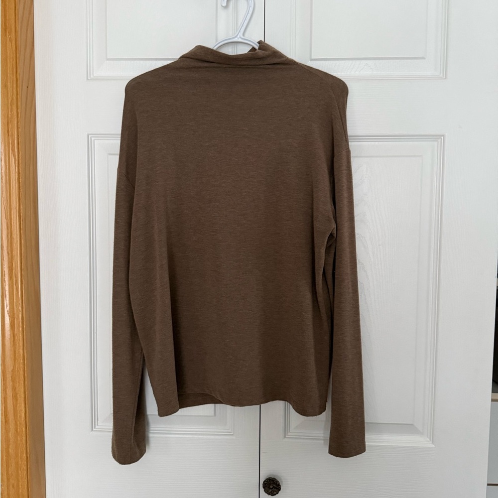 Wilfred Free Taupe/ brown Knit long sleeve Women’s Top Size Large